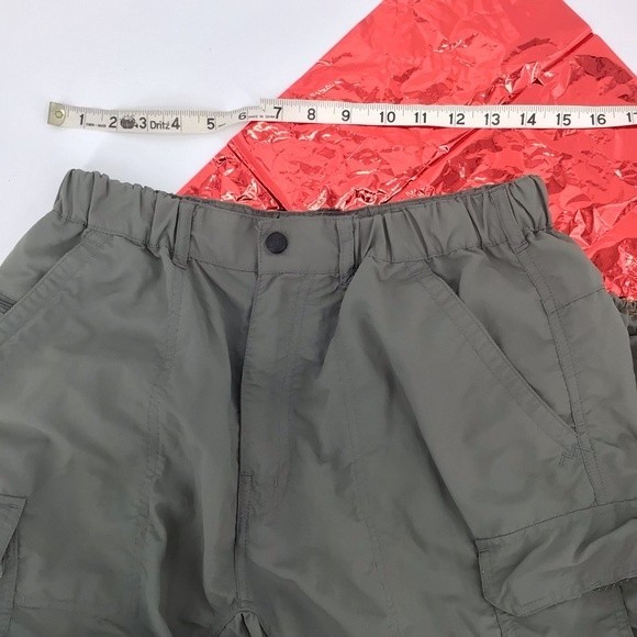 REI Men's Cargo Convertible Hiking Green Outdoor Pants UPF 50 Size M 36L - Picture 7 of 16